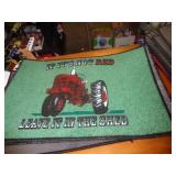 APPROX 23X17 - RUG RED TRACTOR