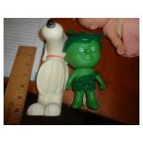 SNOOPY SOAP DISH & SPROUT FIGURE