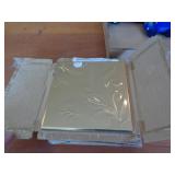 3 SMALL BOXES COPPER COVERED TILE