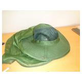 SUMMER HAT W NECK PROTECTER - DARK GREEN