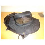 SUMMER HAT W NECK PROTECTER - BLACK