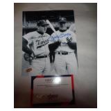 8X10 W CERT - KILLEBREW & MANTLE