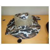 SUMMER HAT W NECK PROTECTER - BROWN CAMO