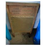 VINTAGE WASH BOARD / BRASS WASH AREA