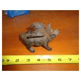 CAST IRON FLYING PIG FIGURE