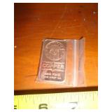 1 OZ COPPER BAR - STATUE OF LIBERTY