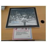 8X10 PHOTO W CERT -  ALI & FRAZIER