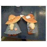 PLASTER BOY & GIRL WALL PLAQUES