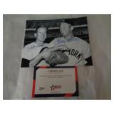 8X10 PHOTO W CERT - FORD & MANTLE