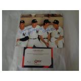 8X10 PHOTO W CERT - DIMAGGIO,FORD,MARTIN,MANTLE