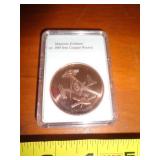 1 OZ COPPER ROUND - MASONIC