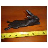 CAST IRON RABBIT DOOR STOP