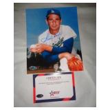 8x10 PHOTO W CERT - KOUFAX