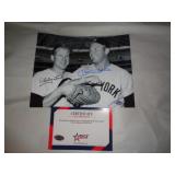 8x10 PHOTO W CERT - FORD & MANTLE