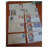 10 1ST DAY COVERS ASSORTED