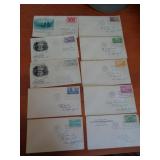 10 1ST DAY COVERS ASSORTED