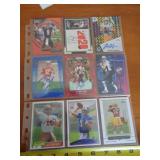 9 - ASSORTED FOOTBALL CARDS / SEE DESCR