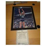 8X10 PHOTO W CERT -  LARRY BIRD