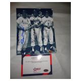 8x10 PHOTO W CERT - MUSIAL,AARON, MAYS