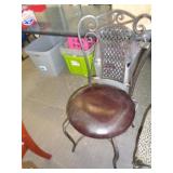 BLACK WROUGHT IRON CHAIR