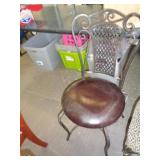 BLACK WROUGHT IRON CHAIR