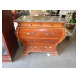 LOUIS VX STYLE MARBLE TOP CHEST