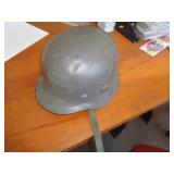 GERMAN M40 ROLLED RIM STEEL HELMET