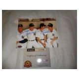 8X10 PHOTO W CERT - DIMAGGIO,FORD,MARTIN MANTLE