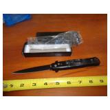 BLACK HANDLE SWITCHBLADE KNIFE