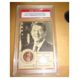 1981 RONALD REGAN  CARD & COIN