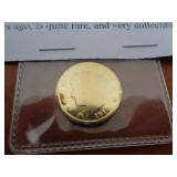 1910 GOLD PLATED LIBERTY 'V' NICKEL