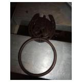 CAST IRON HORSE HEAD DOOR KNOCKER CAST IRON HORSE HEAD DOOR KNOCKER