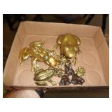 LOT OF BRASS FROGS LOT OF BRASS FROGS