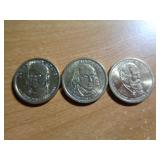 3 - PRESIDENT $1 COINS 3 - PRESIDENT $1 COINS