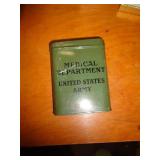 VINTAGE ARMY MEDICAL CAN VINTAGE ARMY MEDICAL CAN