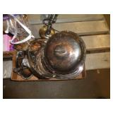 LOT OF SILVERPLATE LOT OF SILVERPLATE