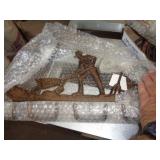 CAST IRON FARMER THEME COAT HANGER CAST IRON FARMER THEME COAT HANGER