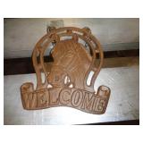 CAST IRON HORSEHEAD WALL DECOR CAST IRON HORSEHEAD WALL DECOR