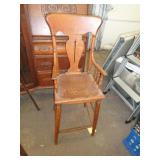 VINTAGE OAK HIGH CHAIR VINTAGE OAK HIGH CHAIR