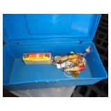 TACKLE BOX WITH A FEW LURES TACKLE BOX WITH A FEW LURES