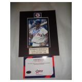 8X10 PHOTO W CERT - YASTRZEMSKI