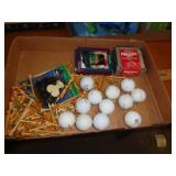 LOT OF GOLF BALLS & TEES
