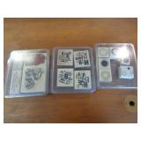 3 SETS OF SCRAP BOOK INK STAMPS