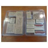 2 SETS OF SCRAP BOOK INK STAMPS