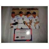 8X10 PHOTO W CERT - DIMAGGIO,FORD,MARTIN,MANTLE