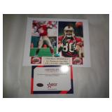 8X10 PHOTO W CERT - MONTANA & RICE