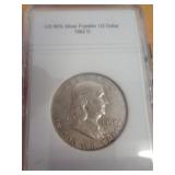 FRANKLIN HALF -    1962D