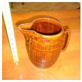 BROWN CROCKWARE PITCHER