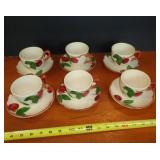 FRANCISCAN WARE - 6 - CUPS & SAUCERS