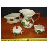 FRANCISCAN WARE - PITCHER / SUGAR / CREAM & GRAVY